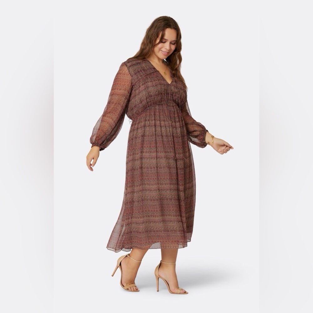 NWT JOIE Alquina MIDI Silk Dress - Picture 11 of 16